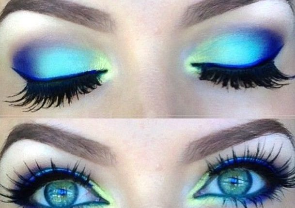 Blue Eye Makeup is back for spring 2017