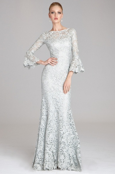 Flare Sleeve Lace Gown