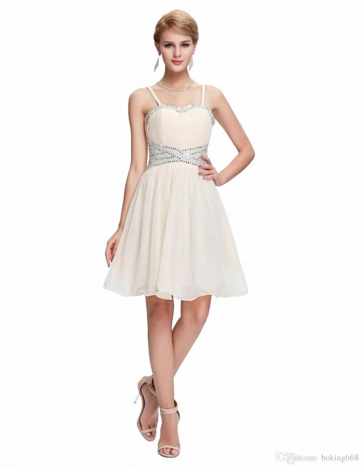 White Mini Evening Dress