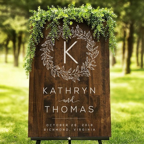 Gorgeous Spring Wedding Sign