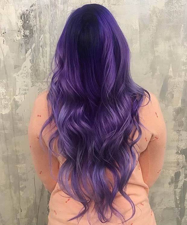 10 Trendy Dark Purple Hair Color Ideas NiceStyles