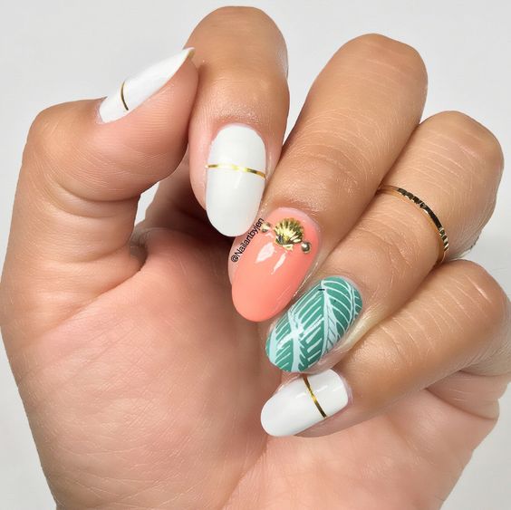 Creative White Nail Art Design