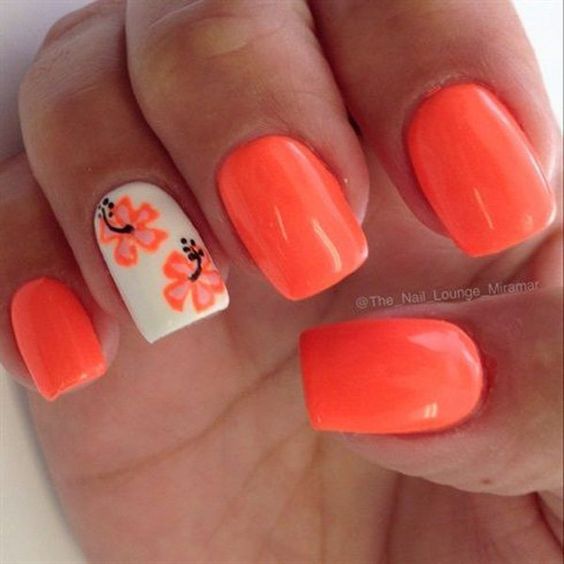 Gorgeous Neon Nail Art