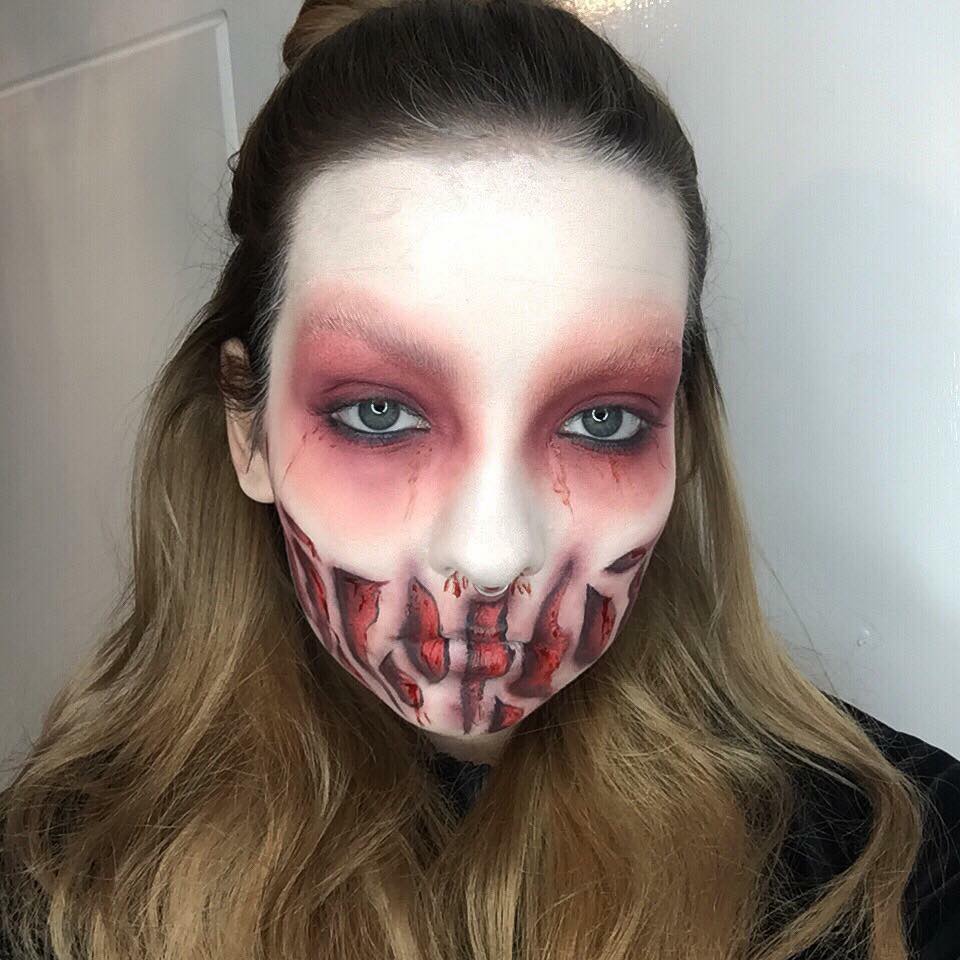 Demon makeup for Halloween