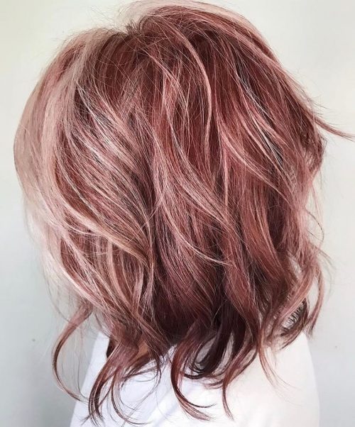 red hair color ideas with blonde highlights