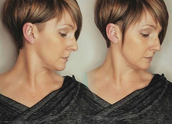 Shaved, Short Straight Haircuts - Women Hairstyle Ideas