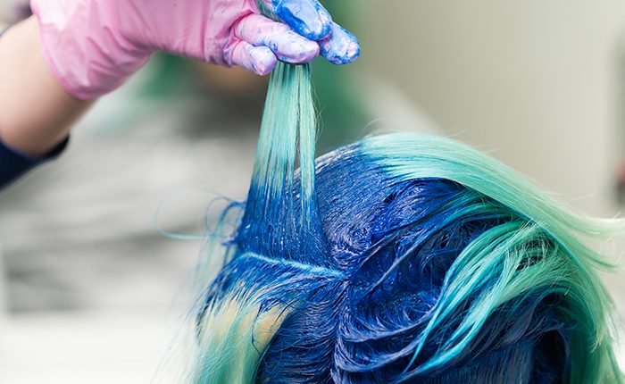 How to Color Over Blue Hair
